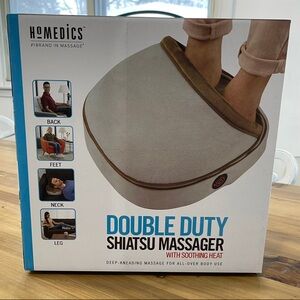 Homedics Shiatsu Massager with Heat - Gray and Brown
